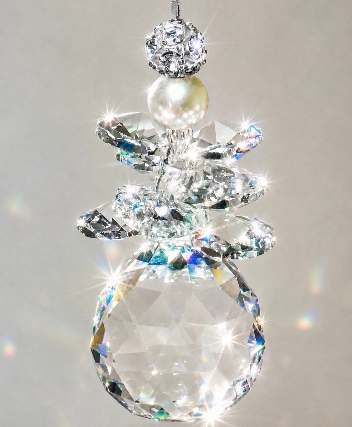 Geluksengel handgemaakt met Swarovski en Schönbern kristal, Collections, Swarovski, Envoi, Neuf, Accessoire de maison