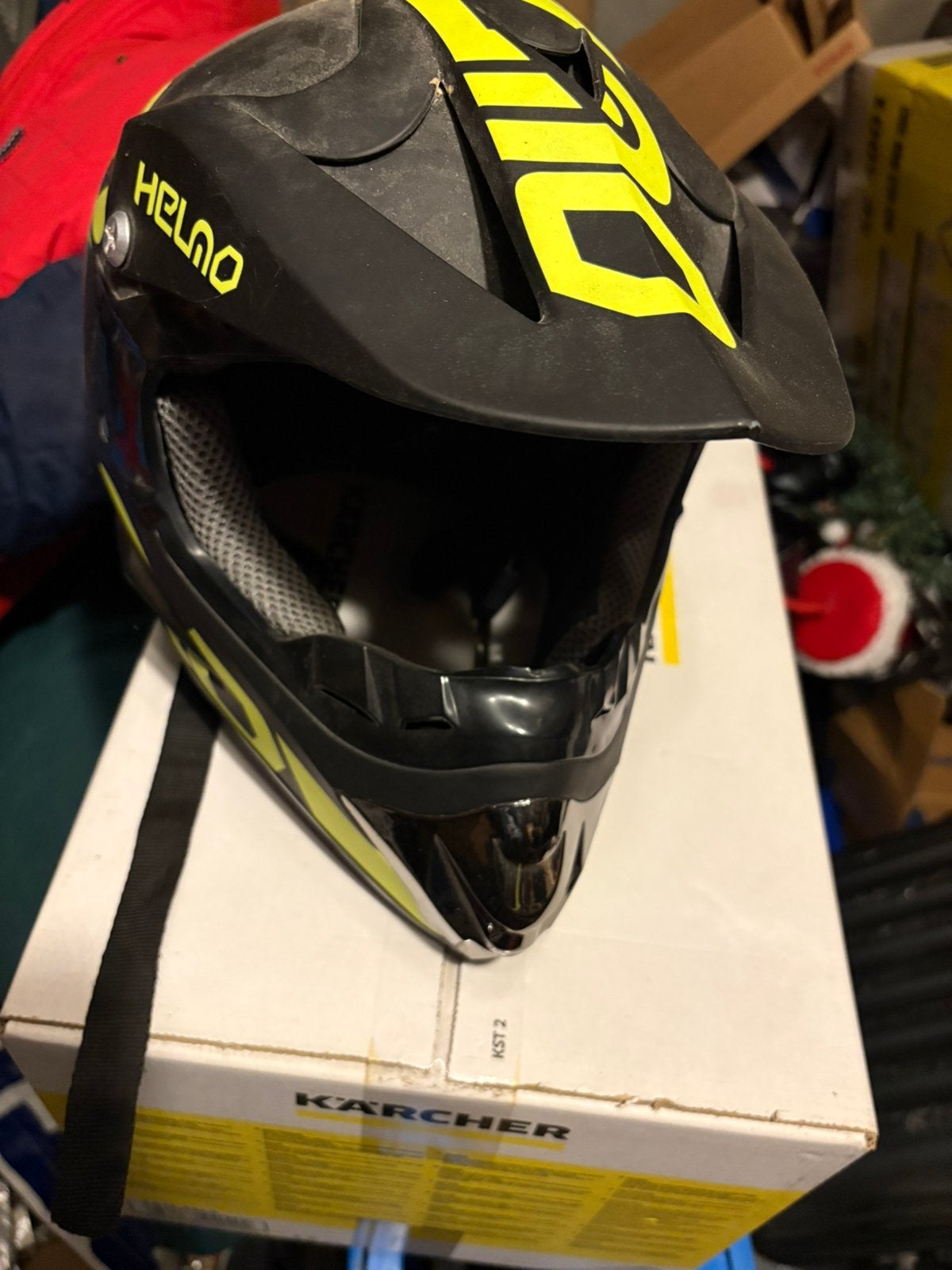 Casque leger moto, Enlèvement, L