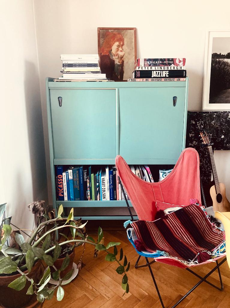 Vintage kast, Huis en Inrichting, Kasten | Dressoirs, Ophalen, Gebruikt, 100 tot 150 cm, Fifties