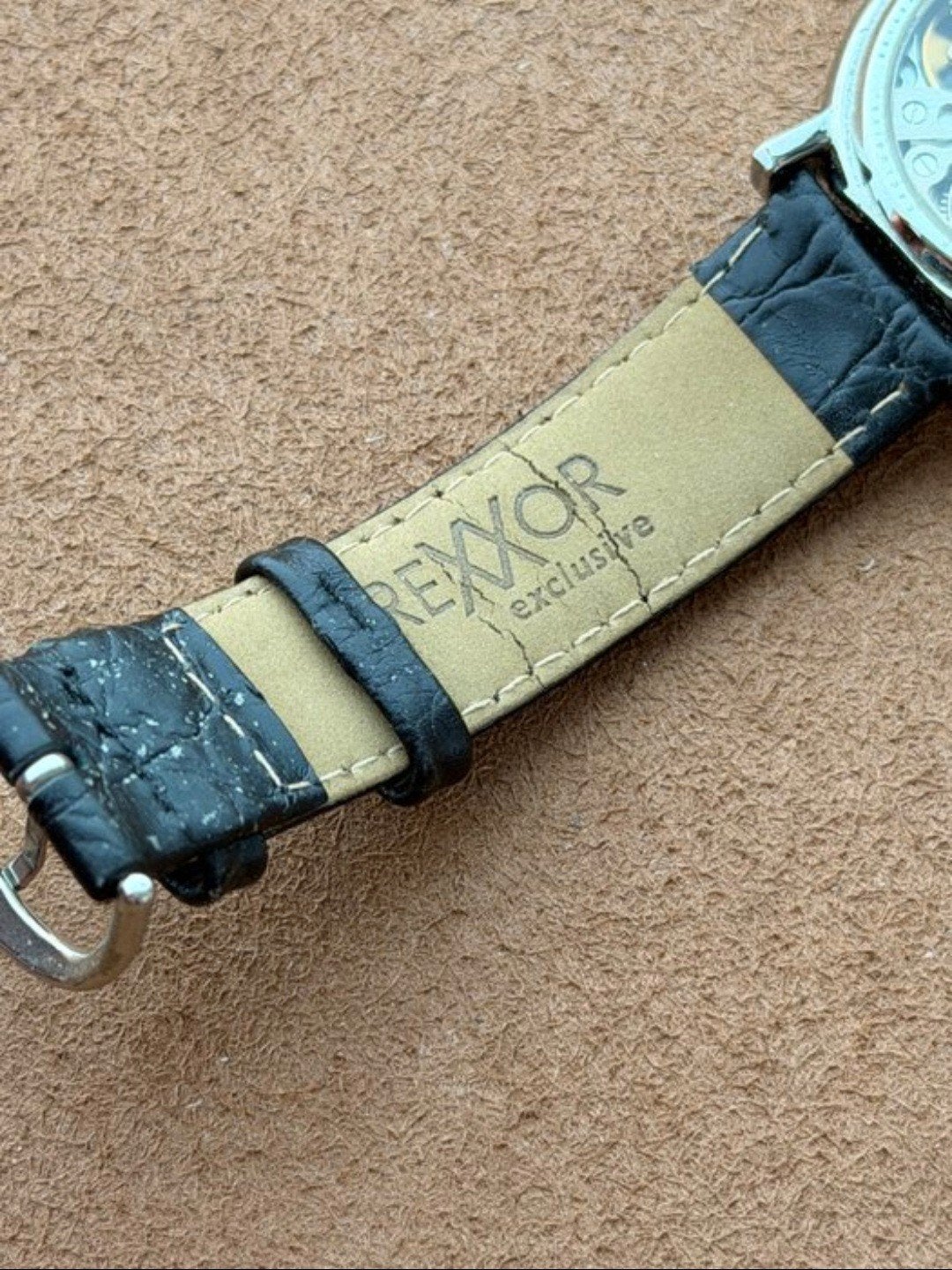 Rexxor open heart mechanical watch, Ophalen, Staal, Polshorloge