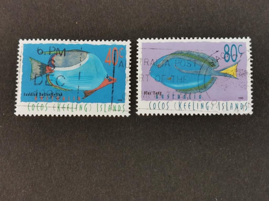 Cocos Keeling eilanden 1995 - vissen, Verzenden, Gestempeld