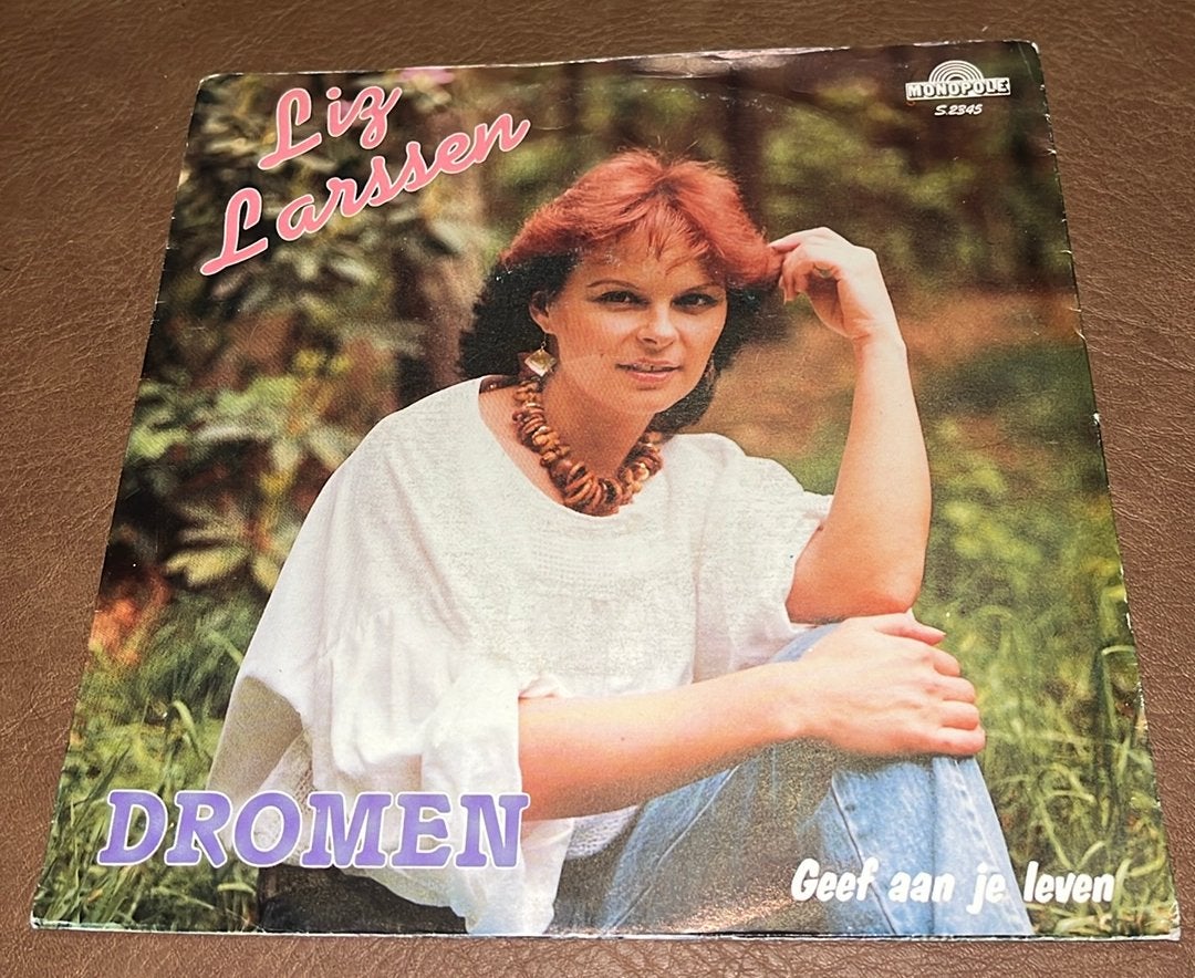Liz Larssen ‎– Dromen - 7” vinyl single - BE 1985, Cd's en Dvd's, Vinyl | Nederlandstalig, Ophalen of Verzenden, Gebruikt