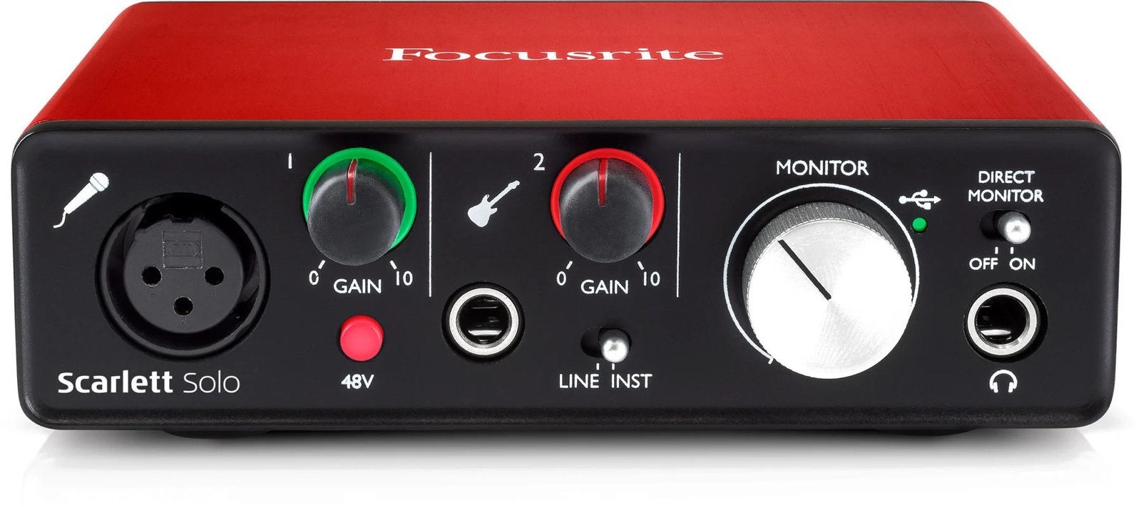 Focusrite scarlett solo 2nd gen studio interface, Computers en Software, Geluidskaarten, Zo goed als nieuw, Ophalen of Verzenden