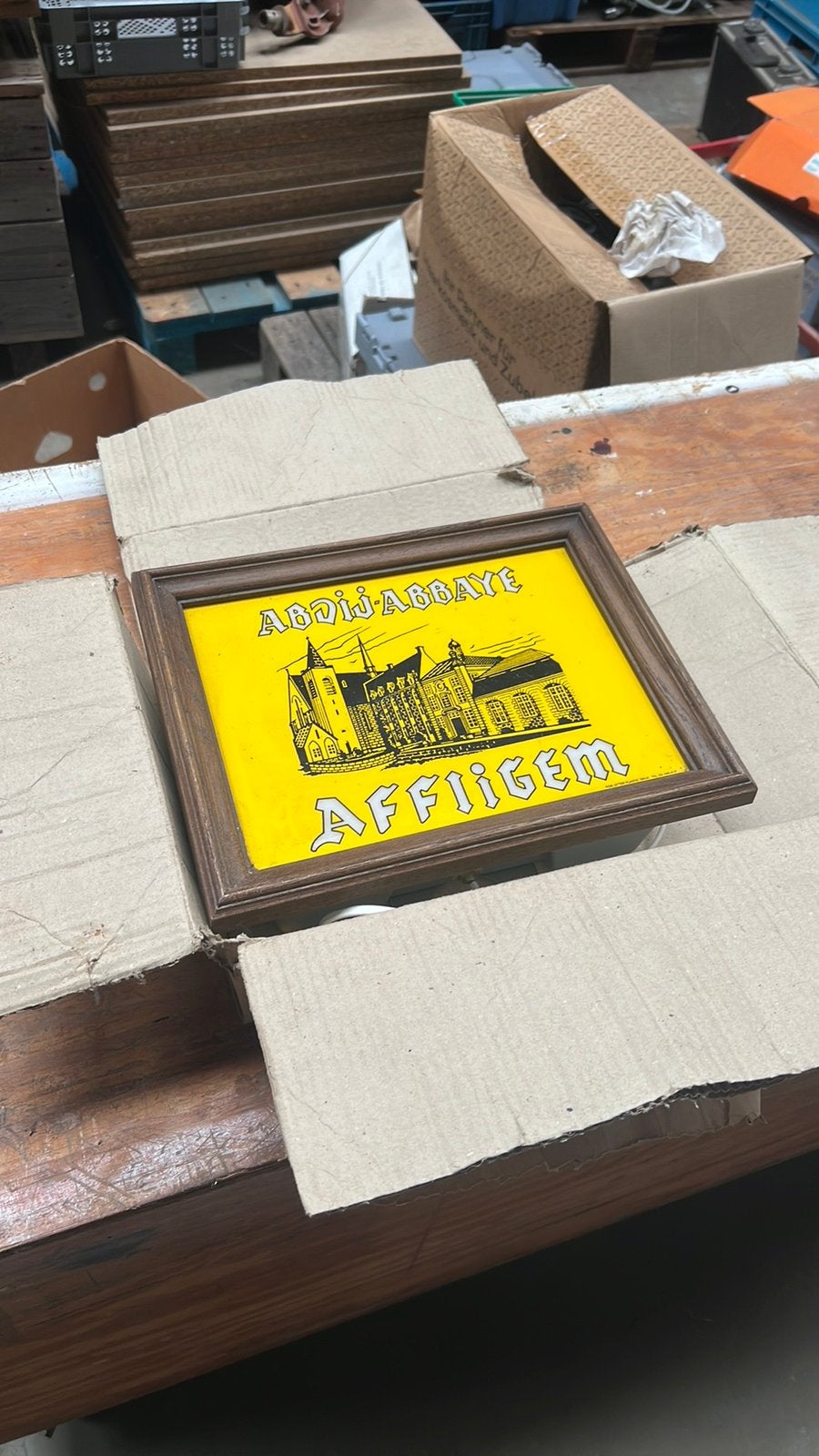 Zeldzame lichtbak Affligem Mib., Ophalen of Verzenden, Zo goed als nieuw