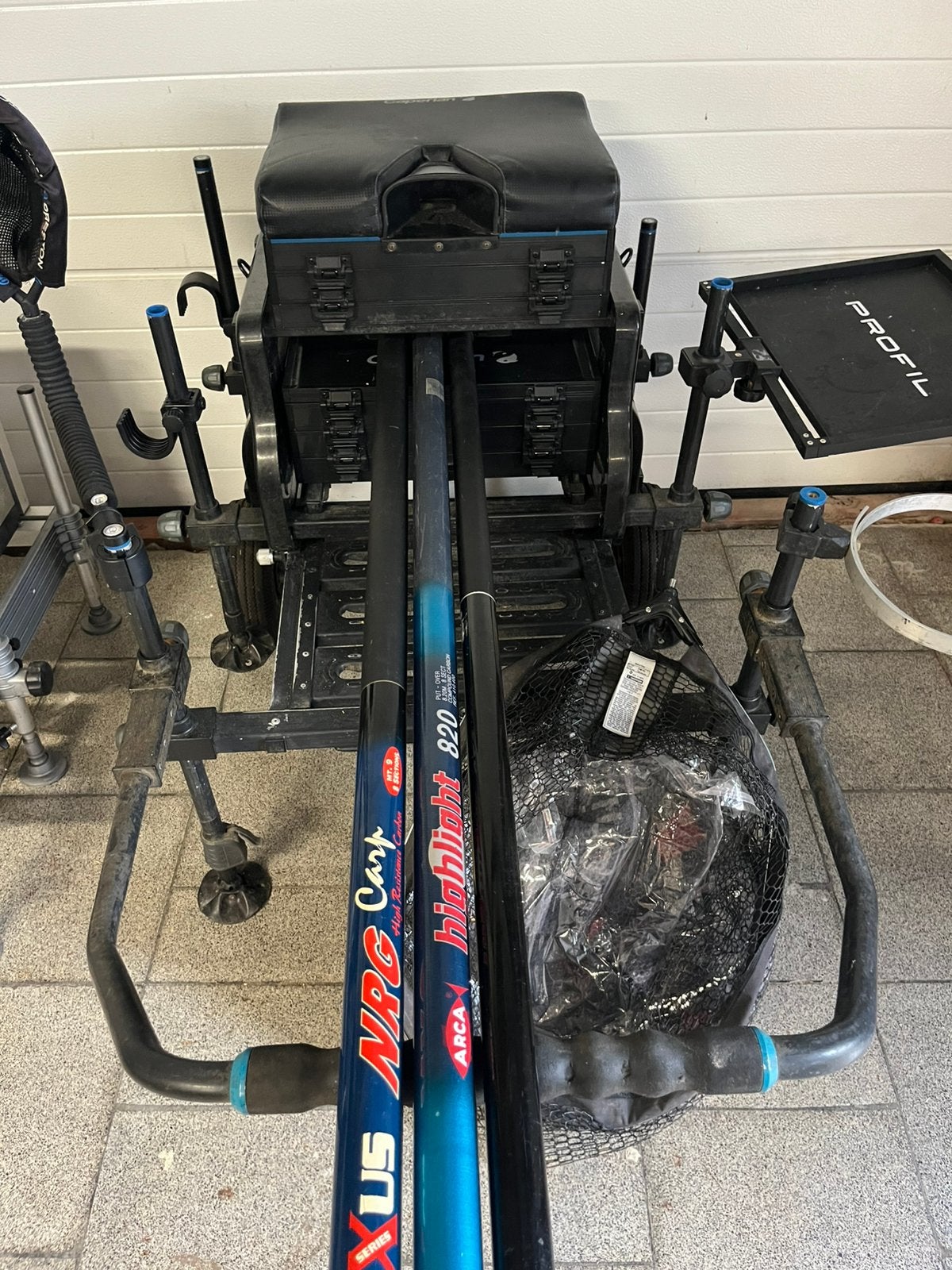 Visbak sensas, Watersport en Boten, Ophalen, Gebruikt, Complete set