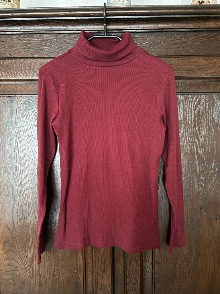 Pull col roulé bordeaux, Vêtements | Femmes, Autres couleurs, Taille 36 (S), Enlèvement, Comme neuf