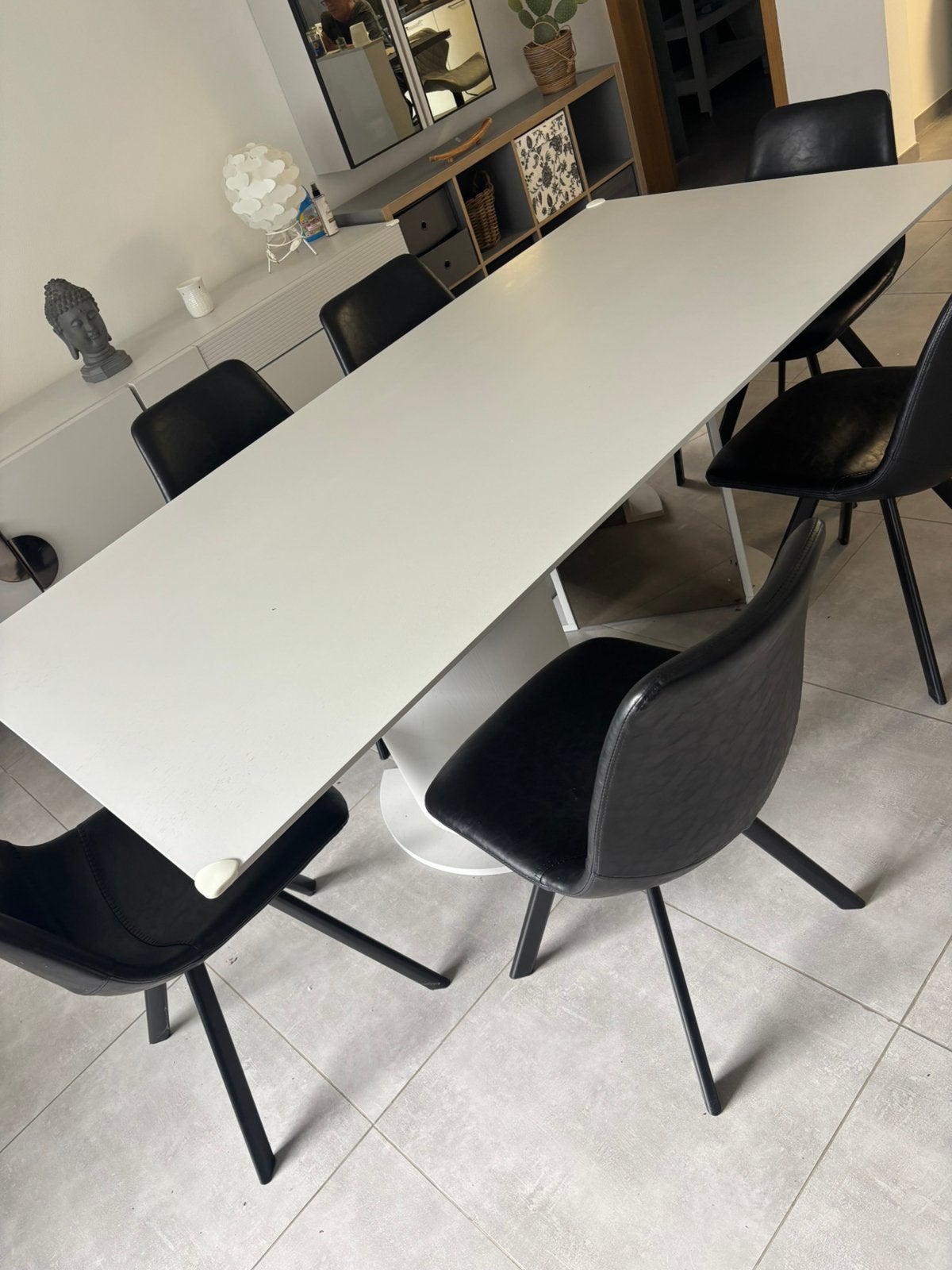 Salle à manger neuve plus salon haut de game, Enlèvement, Cuir
