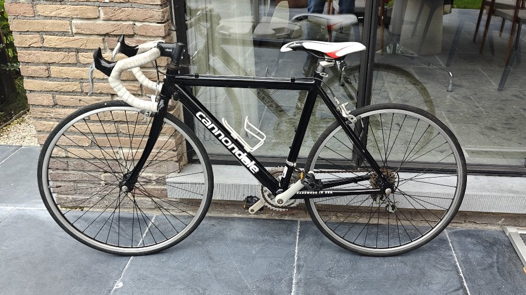 Racefiets, 24 inch, Fietsen en Brommers, Ophalen, Velgrem, Cannondale, Handrem