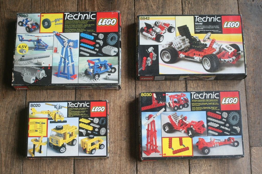 4 x Lego technic sets compleet in doos (jaren 80), Kinderen en Baby's, Speelgoed | Duplo en Lego, Zo goed als nieuw, Lego, Complete set