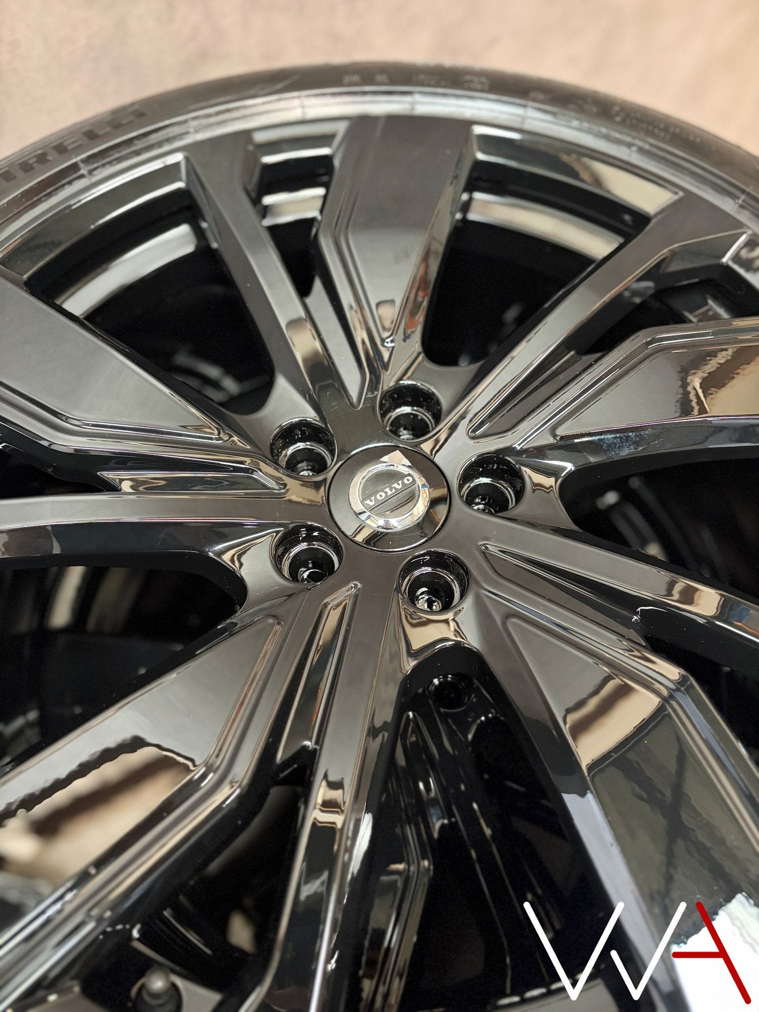 20'' Volvo XC40 EX40 velgen set origineel BLACK R-design, Auto-onderdelen, Gebruikt, -, -, Banden en Velgen