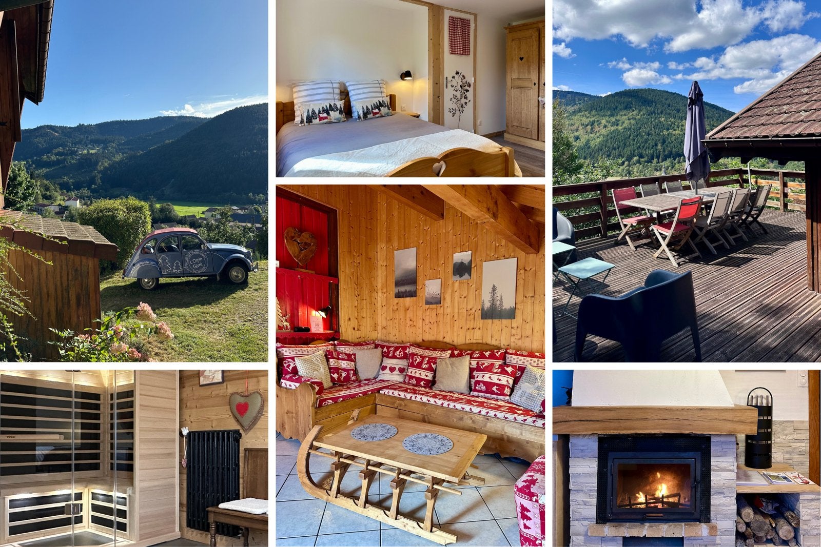 Chalet cosy avec cheminée, sauna et terrasse plein sud, Propriétaire, Village, 9 personnes, Alsace ou Lorraine