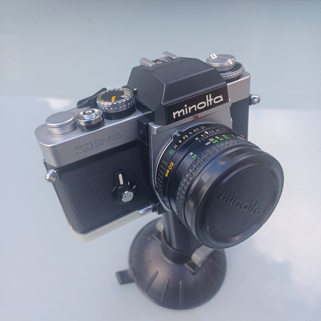 Minolta XE-5 – MD Rokkor 50mm f/1.7, Audio, Tv en Foto, Fotocamera's Analoog, Ophalen of Verzenden, Gebruikt, Spiegelreflex, Minolta