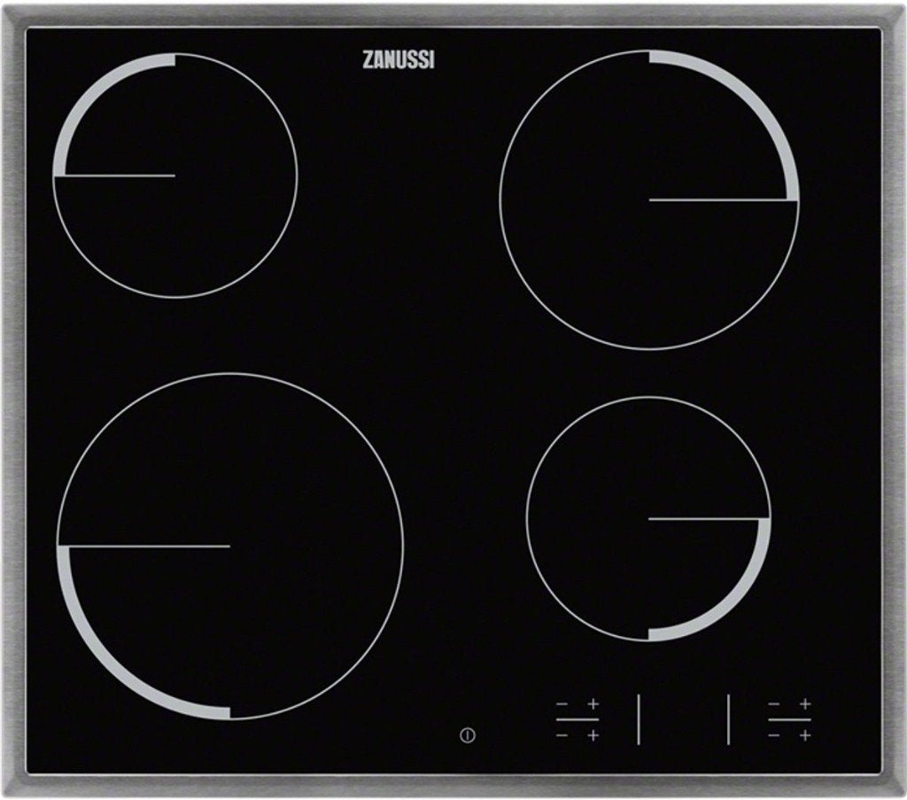 Keramische Kookplaat Zanussi ZEV6340XBA - Inbouw, Elektronische apparatuur, Ophalen, Gebruikt, 4 kookzones, Inbouw