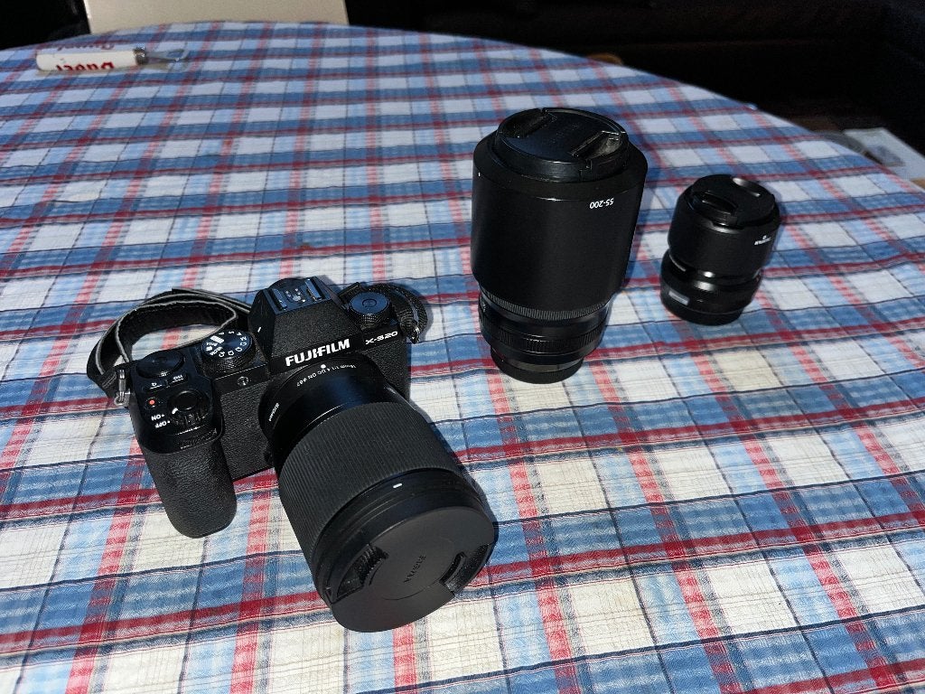 Fujifilm XS20 + Lenzen, USB-kabel, Ophalen of Verzenden, Zo goed als nieuw, Fujifilm