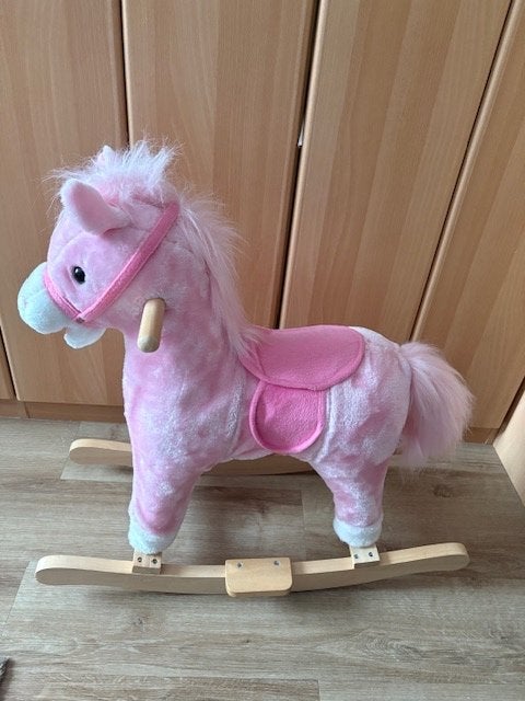 Schommelpaardje roze, Kinderen en Baby's, Ophalen, Zo goed als nieuw