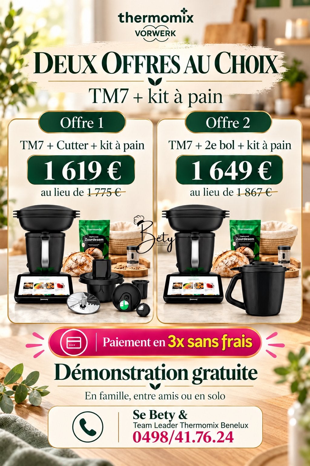 Thermomix TM7 payement sans Frais, Neuf, Résiste au lave-vaisselle, Enlèvement, 3 vitesses ou plus