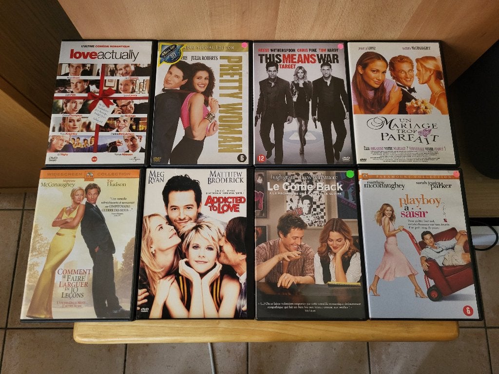 Lot DVD films romantiques (2 ou 3€), Enlèvement, Comédie romantique