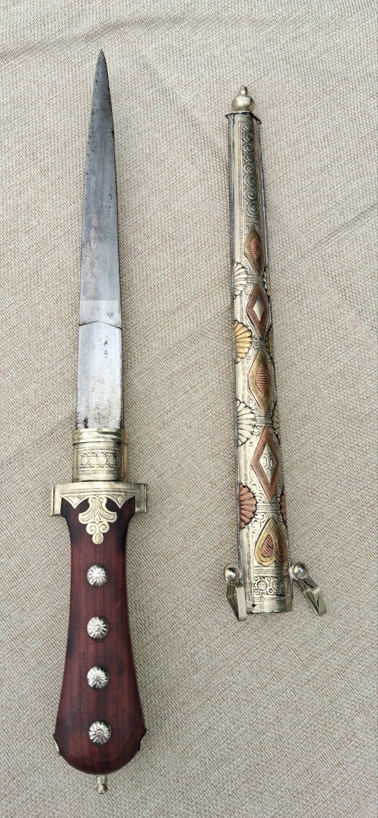 Dague orientale ancienne luxueuse, Collections, Enlèvement ou Envoi