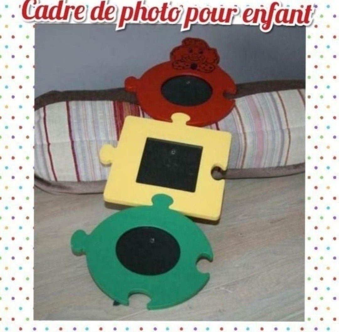 cadre de photo  pour enfant en forme de puzzle, Maison & Meubles, Enlèvement ou Envoi, Utilisé, Suspendu, Cadre photo
