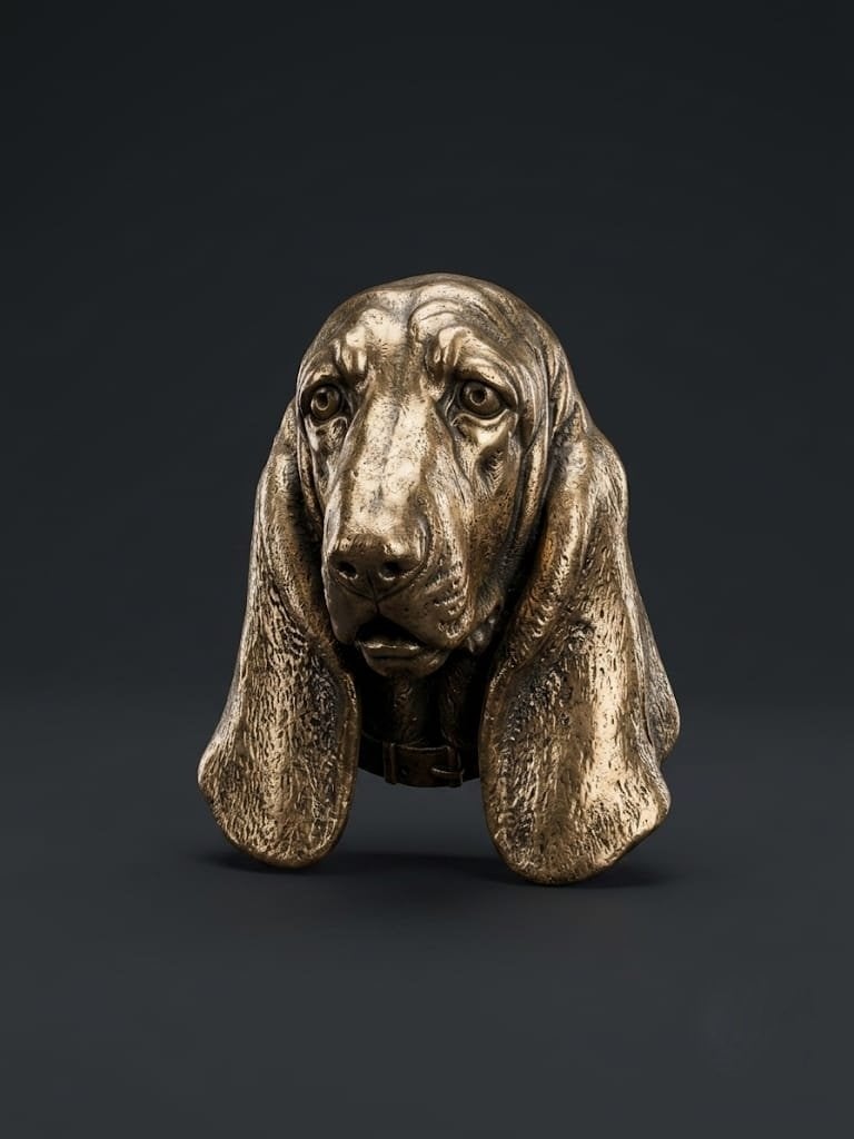 Buste de Basset Hound  de la marque anglaise Bossons., Enlèvement, Utilisé, Animal