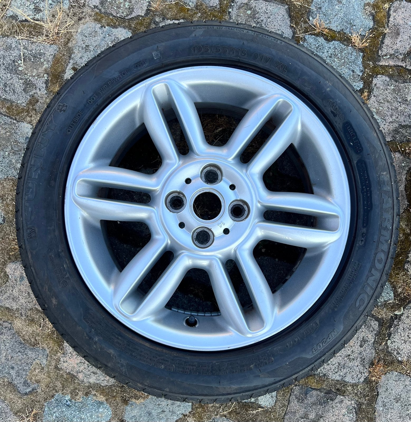 Originele 16inch Mini Velgen met Banden, Autos : Pièces & Accessoires, Pneus & Jantes, Pneus et Jantes, Pneus été, 16 pouces, 195 mm