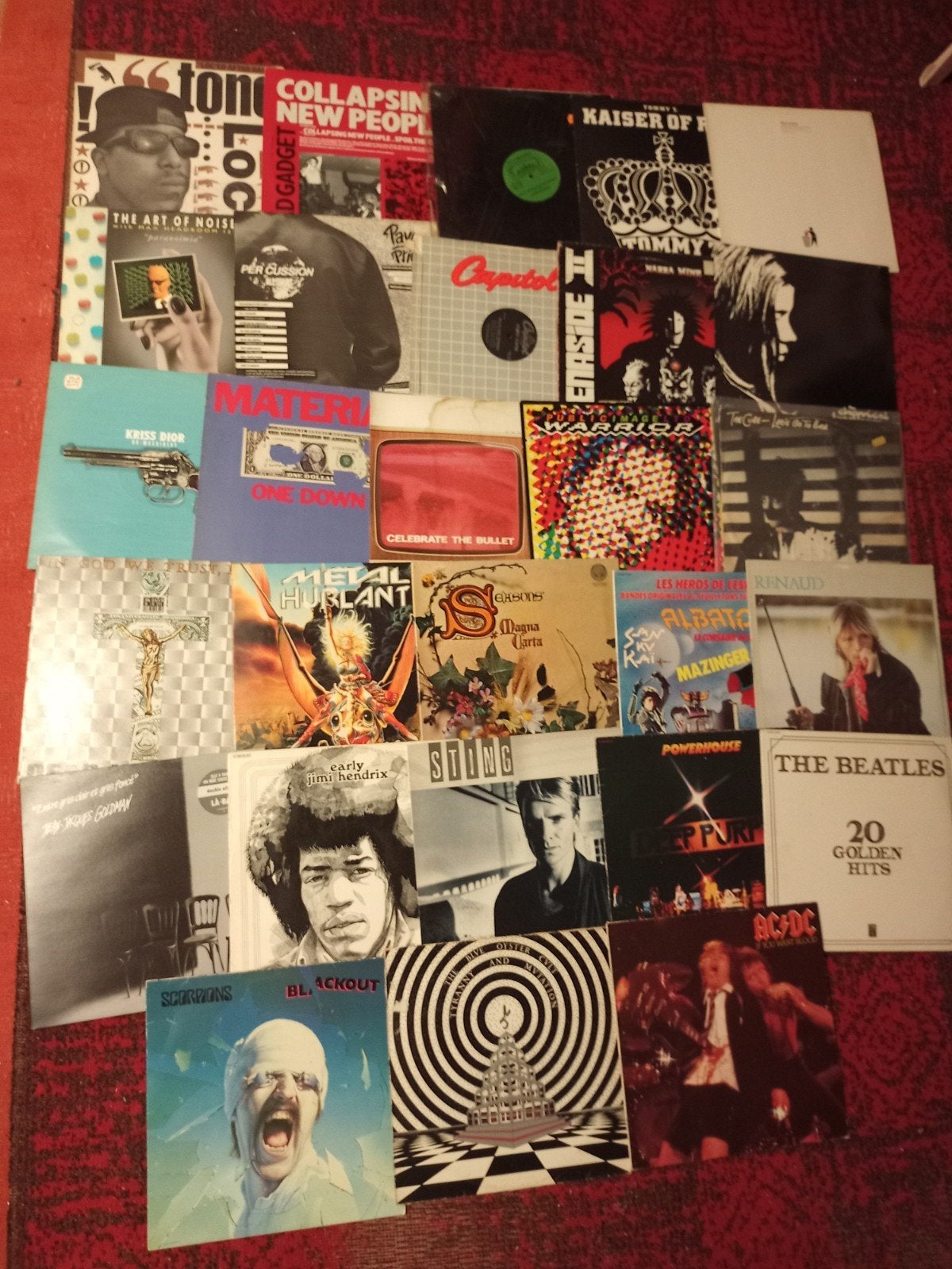 Lot 280 vinyles LP rock metal New wave 70 80s, Enlèvement, LP