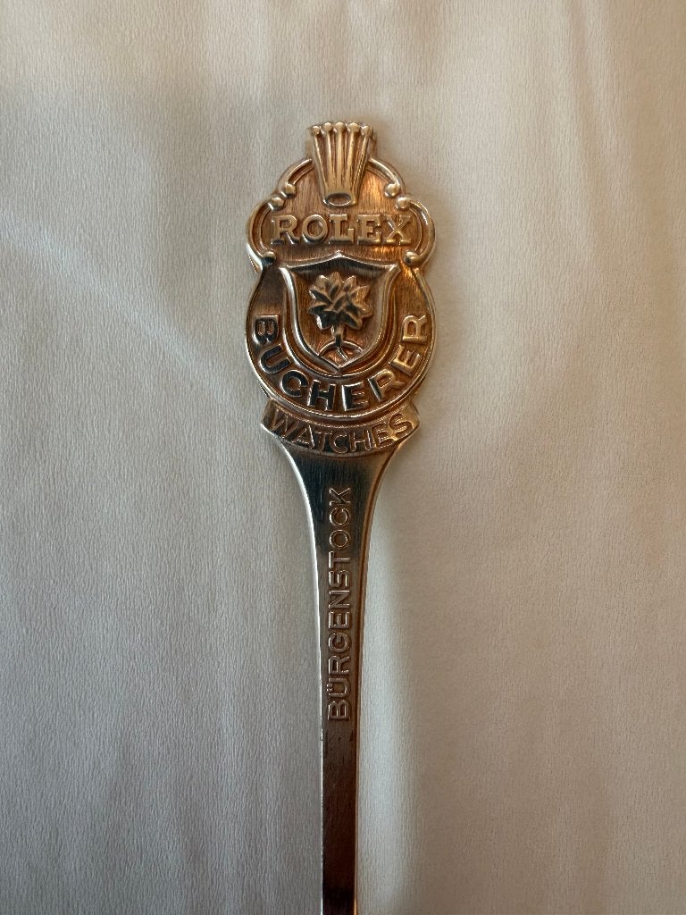 Rolex Bucherer Lucerne verzamellepel - Nieuwstaat, Verzamelen, Verzilverd, Nieuw, Ophalen of Verzenden, Metaal