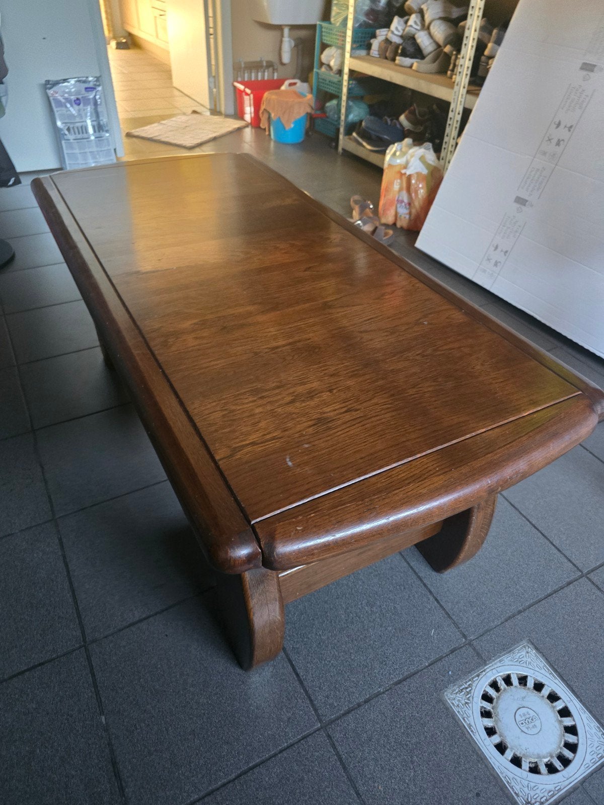 Vintage houten salontafel - mid-century Modern, Ophalen