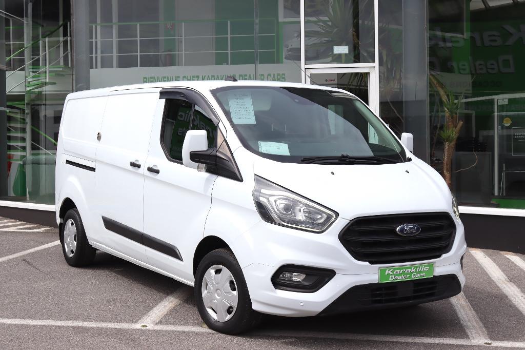 FORD TRANSIT CUSTOM 2.0TDCi 170CV L2 3PLACE GPS CARPLAY TVAC, Auto's, Ford, Voorwielaandrijving, 4 deurs, 1995 cc, 4 cilinders