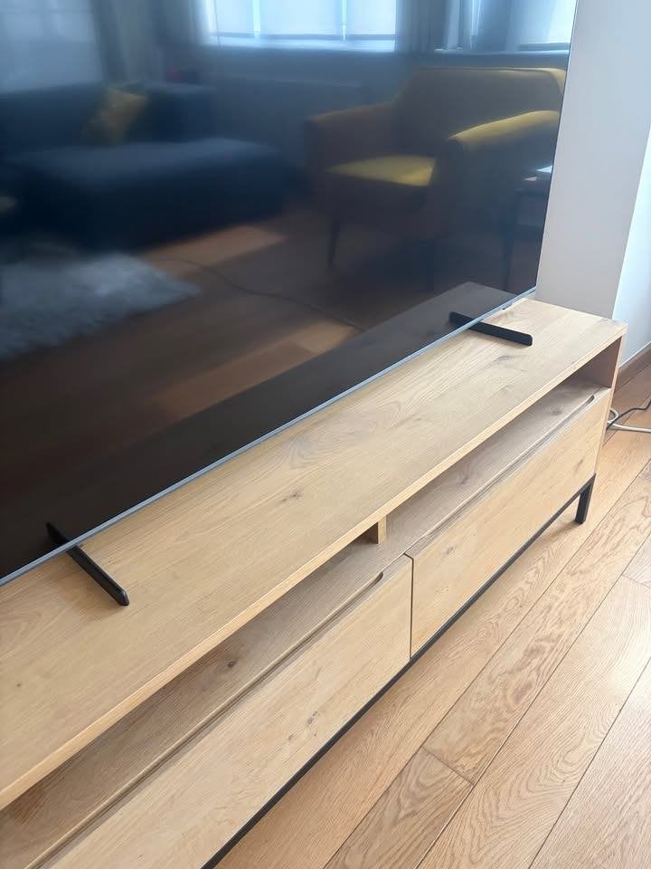 TV-kast Ethnicraft Ligna Oak, 25 à 50 cm, Moins de 100 cm, Comme neuf, 100 à 150 cm