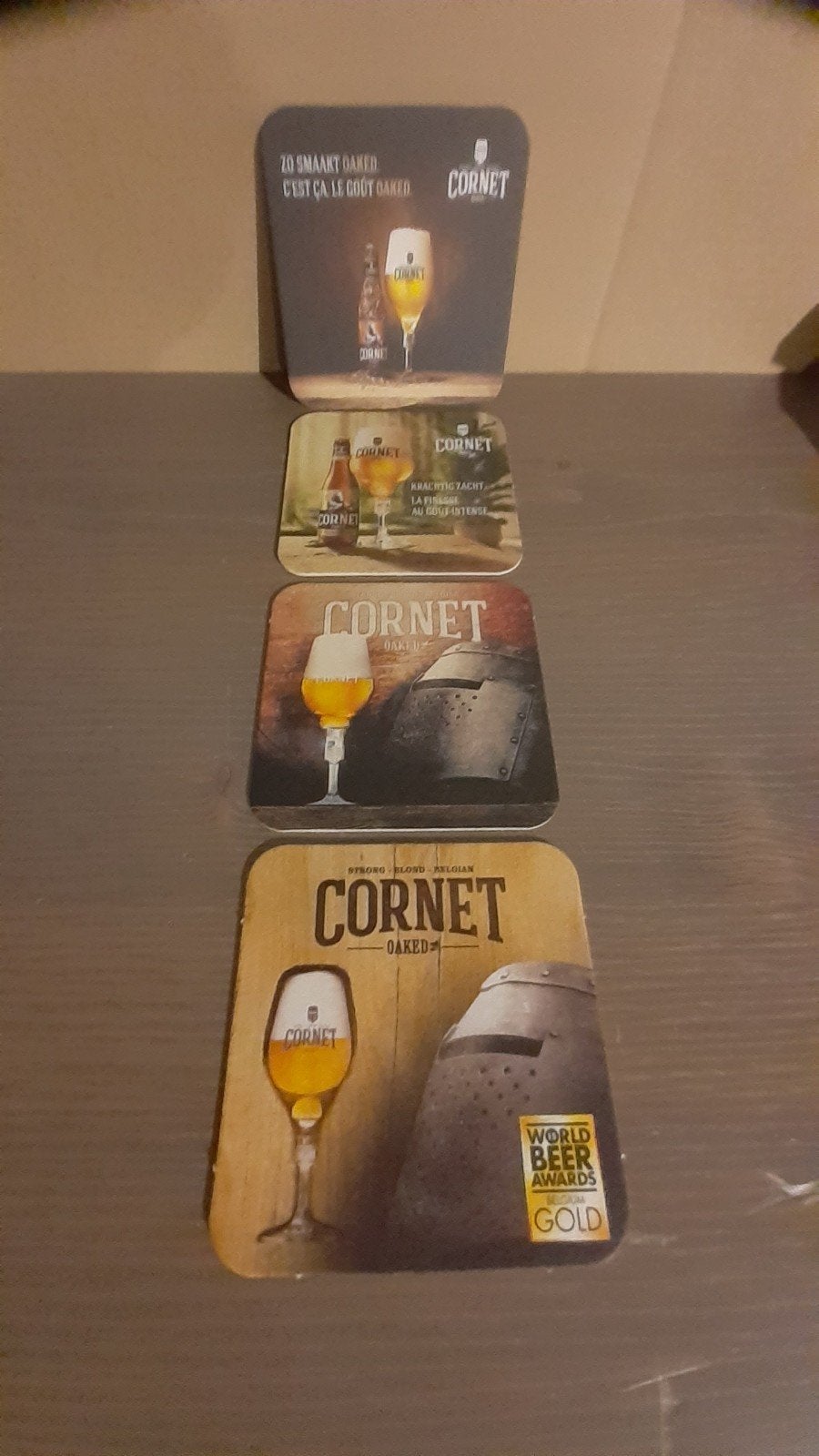 4 bierviltjes van cornet in nieuwe staat, Verzamelen, Ophalen of Verzenden