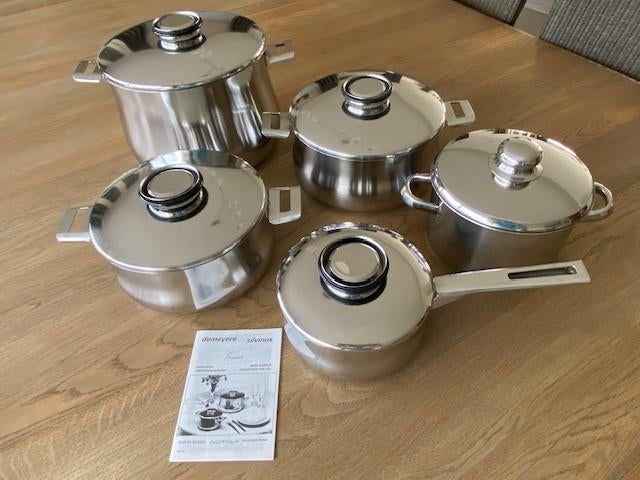 Kookpotten Demeyere Silvinox Venus, Huis en Inrichting, Keuken | Potten en Pannen, Gebruikt, Kookpan of Snelkookpan, Inox, Keramische plaat