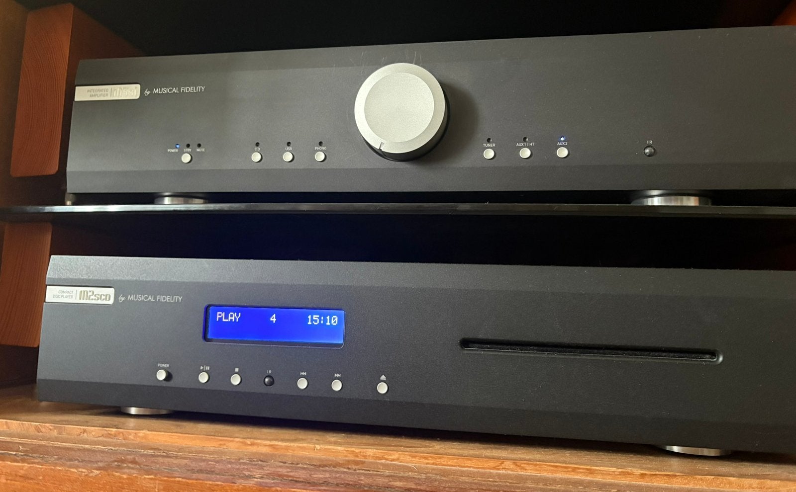 Amplificateur MUSICAL FIDELITY M5Si + M2SCD en parfait état, Enlèvement, Comme neuf