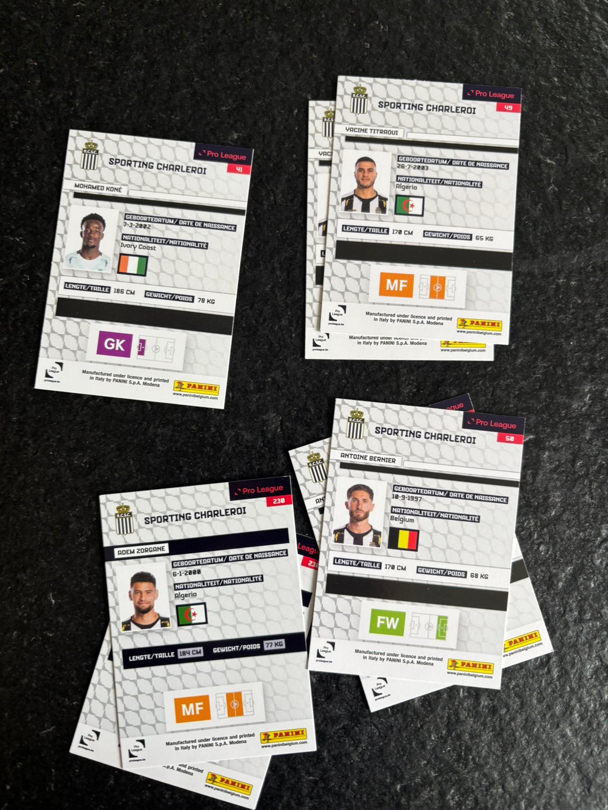 Panini voetbalkaarten jupiler pro league 2024/25 Charleroi, Enlèvement, Neuf, Cartes de joueur