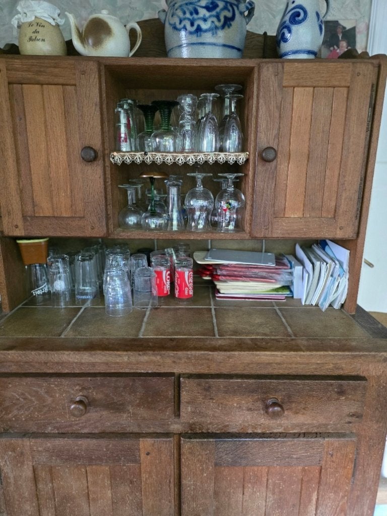 Très beau buffet en chêne cérusé ., Enlèvement, Chêne, Avec tiroir(s)