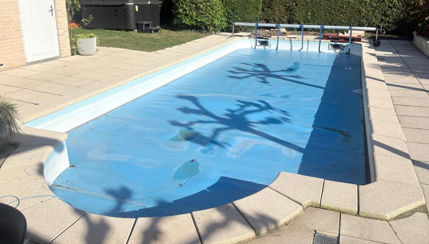 Afdekzeil zwembad, Tuin en Terras, Ophalen, Gebruikt, Afdekzeil