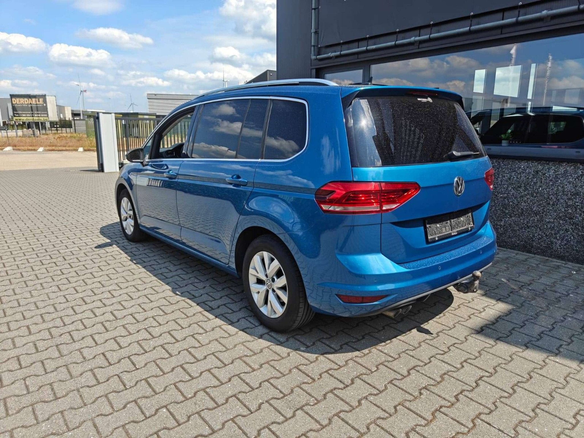 Volkswagen Touran 2.0 TDi Highline DSG 7-zit/Pano/LED/Keyles, Auto's, Gebruikt, 4 cilinders, Blauw, Alcantara