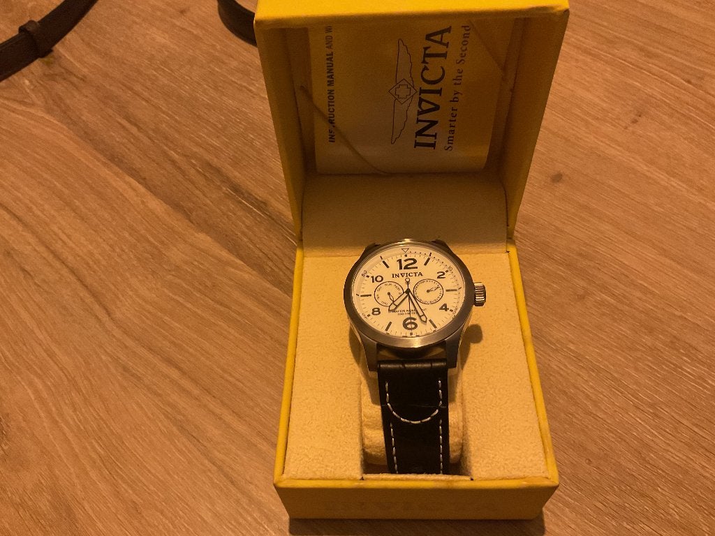 Invicta horloge, Handtassen en Accessoires, Horloges | Heren, Ophalen of Verzenden, Gebruikt