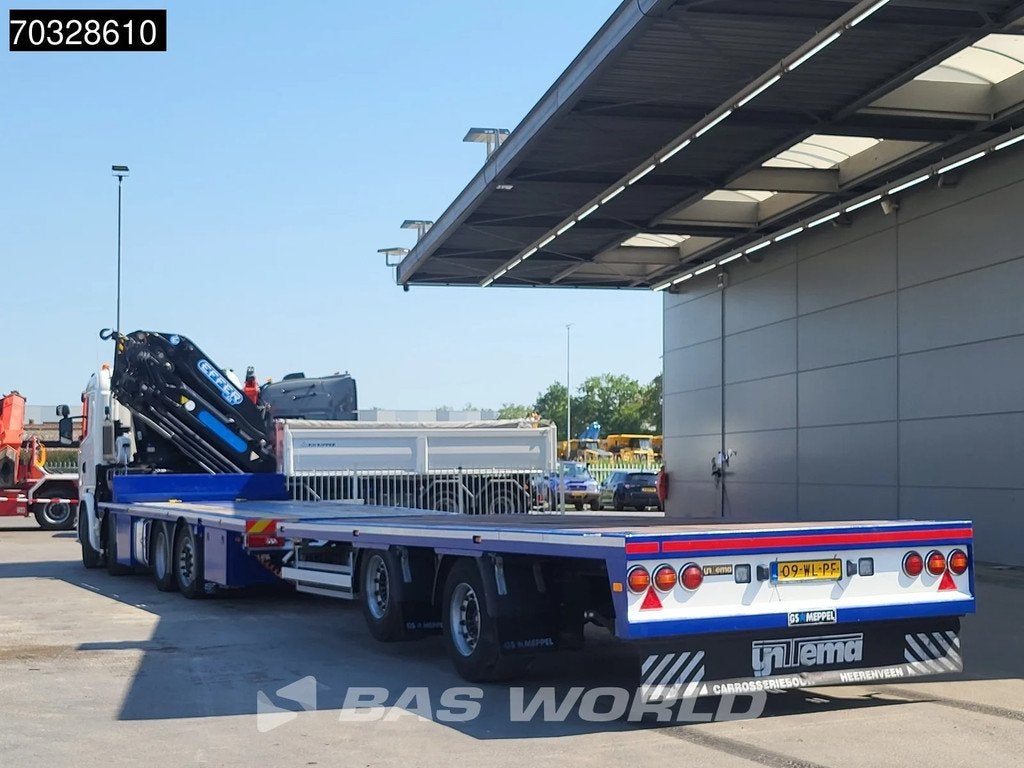 Scania G G410 8X2 NL-Combi EFFER 525/6S Crane Full Air suspe, Auto's, Automaat, Stof, Euro 6, Scania