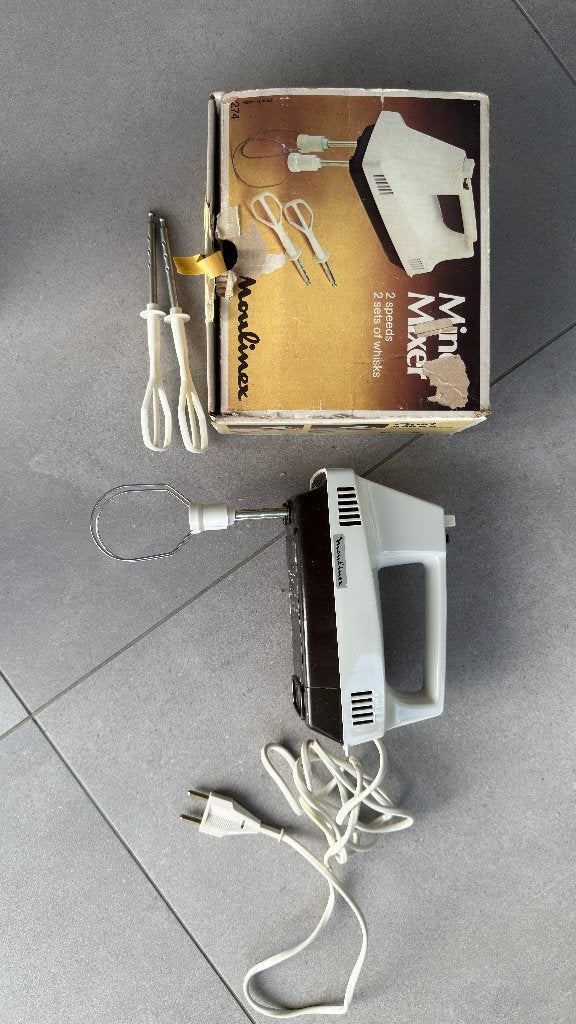 Minimixeur Vintage Moulinex — Fonctionne, Electroménager, Moins de 1 litre, Enlèvement ou Envoi, Utilisé, 2 vitesses
