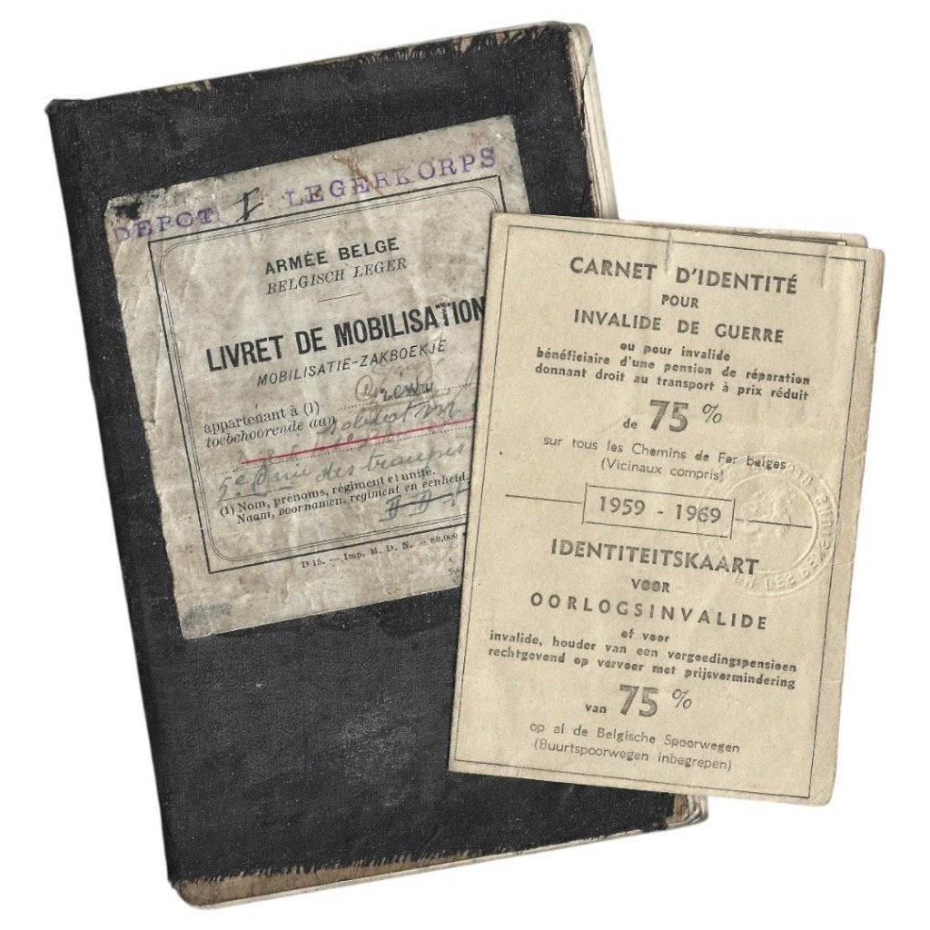 Armée belge - Carnet de mobilisation, Collections, Objets militaires | Général, Armée de terre, Enlèvement ou Envoi