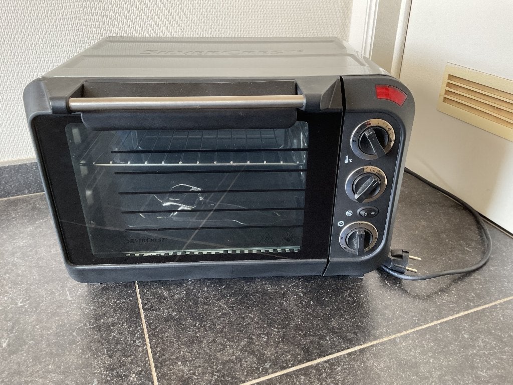 Mini oven met grill 1380 watt 15 liter, Elektronische apparatuur, Ovens, Ophalen, Minder dan 45 cm, Minder dan 45 cm, Silvercrest