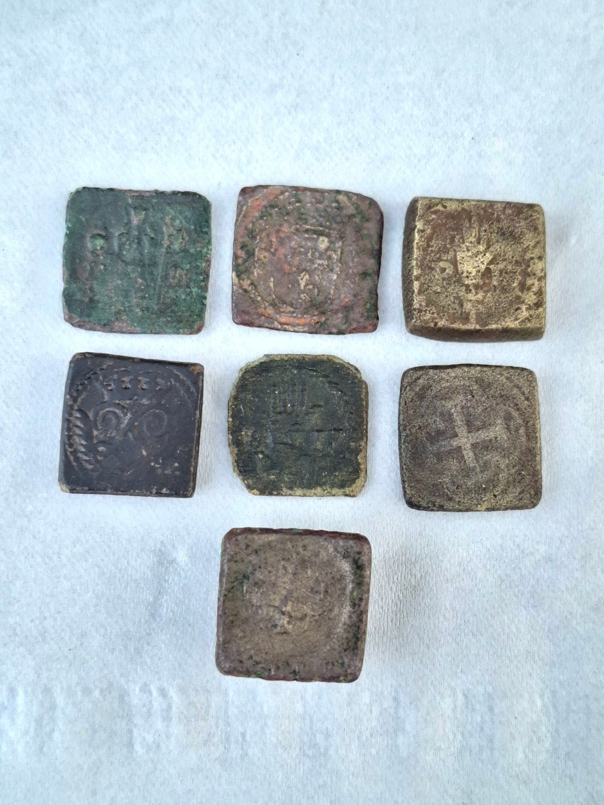 Lot van 7 muntgewichten, 16/17/18de eeuws, Ophalen of Verzenden