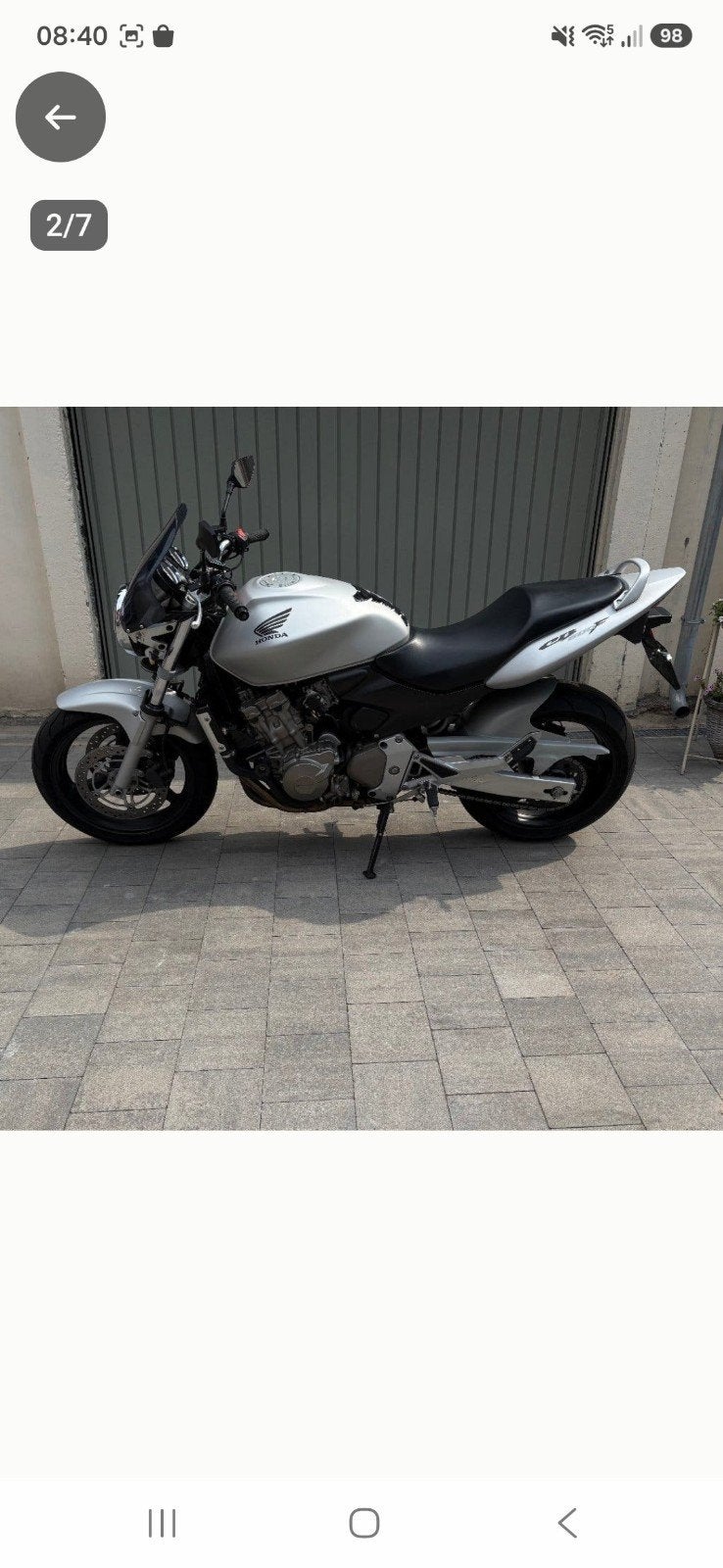 Motoring Honda Hornet, Poignées chauffantes, Occasion, Plus de 35 kW, Particulier