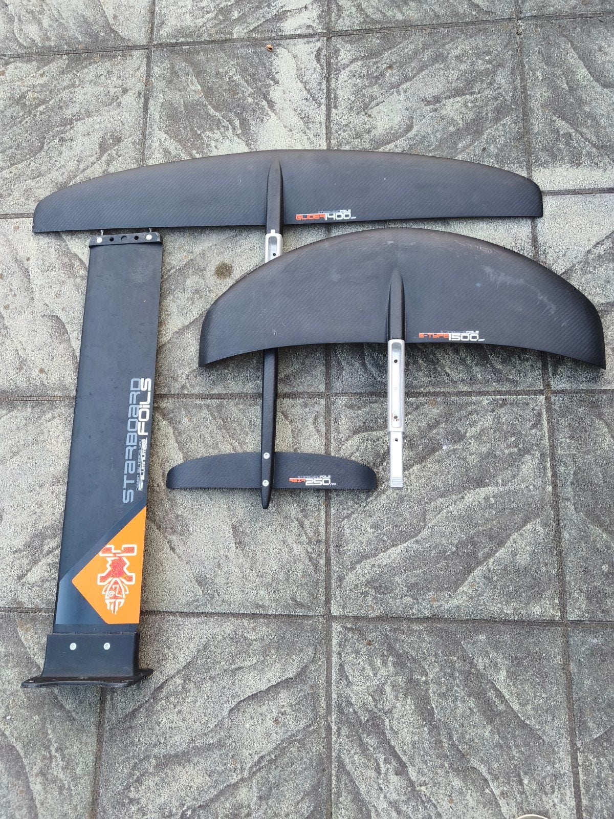 FOIL STARBOARD S-Type 1500 + Glider 1400, Sports nautiques & Bateaux, Kitesurf, Enlèvement, Utilisé