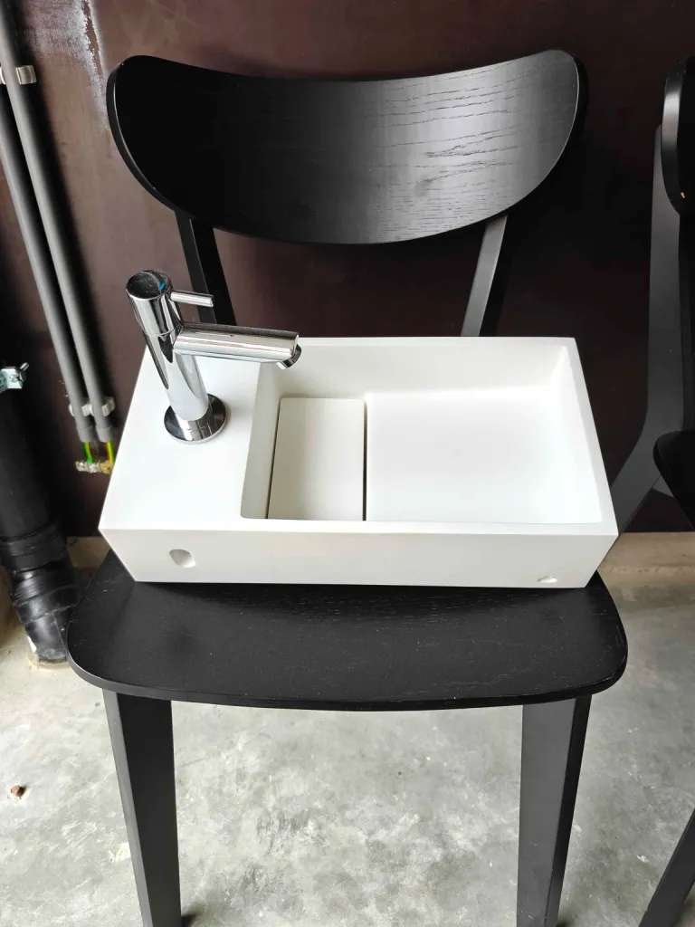 Fonteinset voor Toilet, Doe-het-zelf en Bouw, Ophalen, Nieuw, Chroom, Wastafel