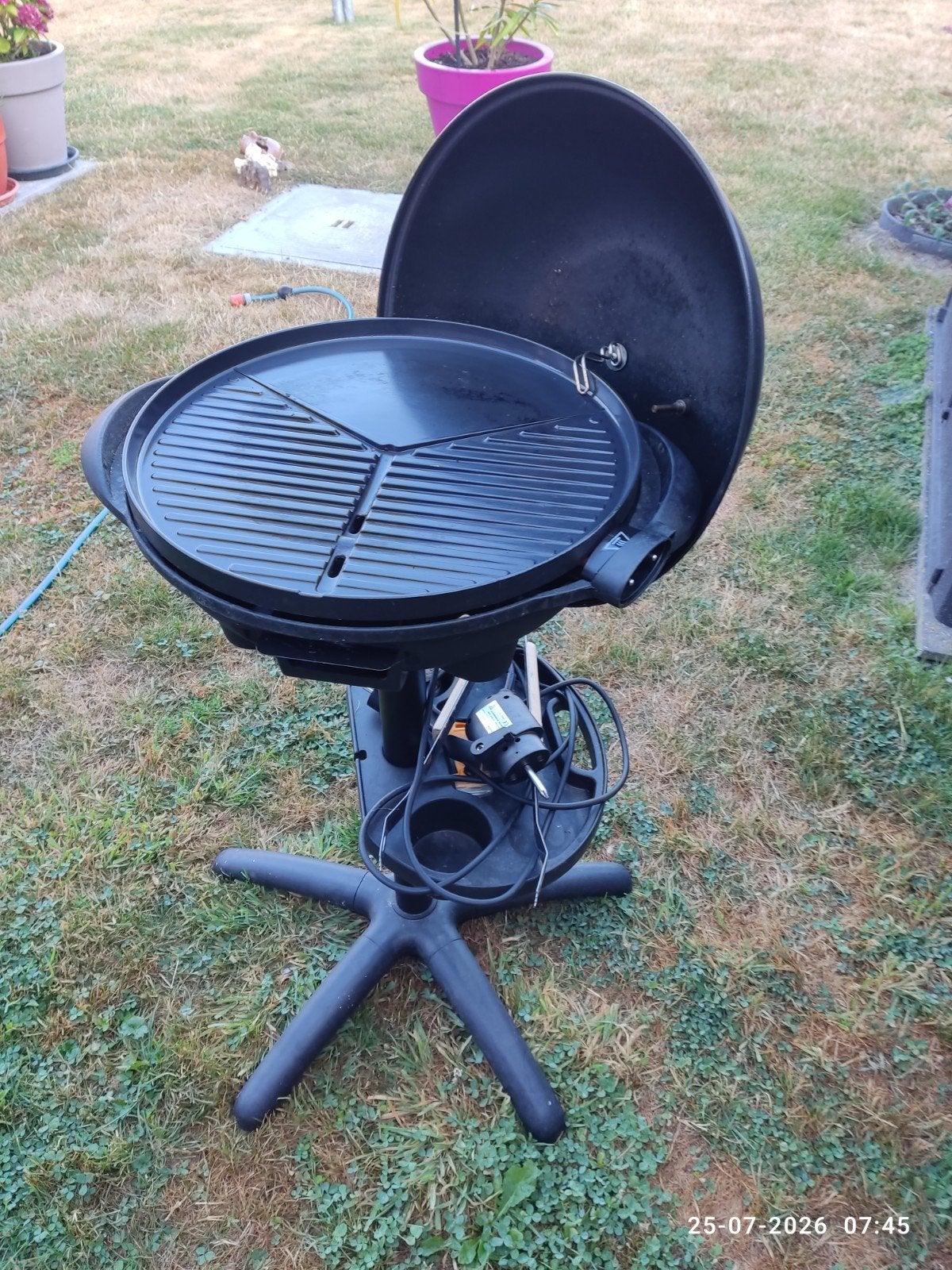bbq 45 CM elektrische met hoes, Jardin & Terrasse, Barbecues électriques, Enlèvement, Comme neuf