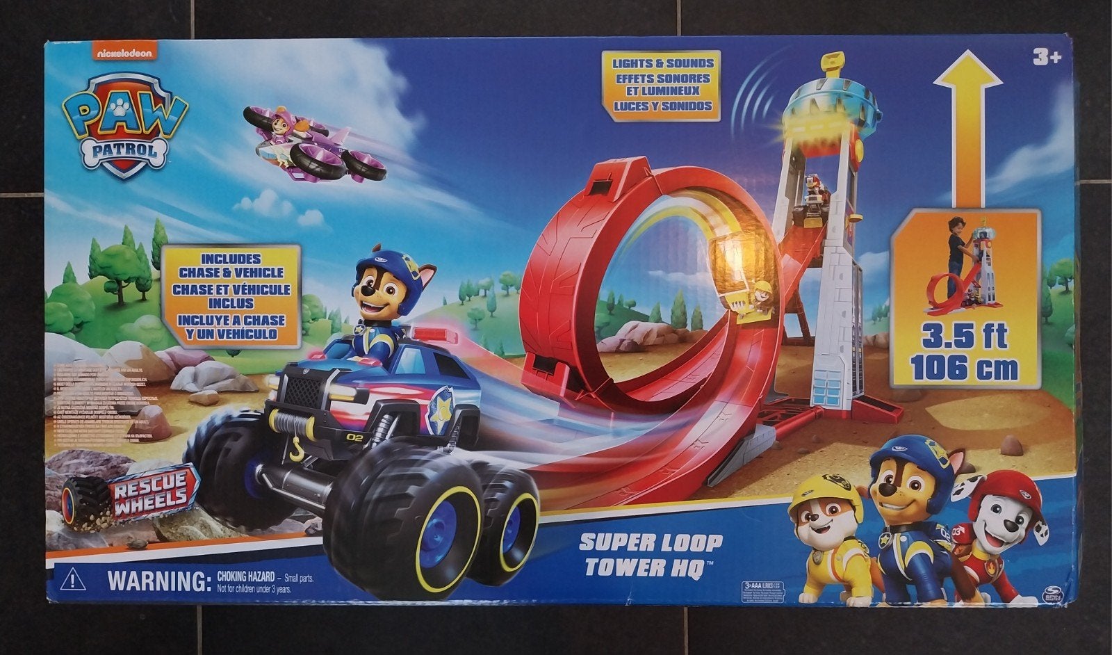 Paw Patrol Super Loop Tower, Kinderen en Baby's, Speelgoed | Racebanen, Ophalen