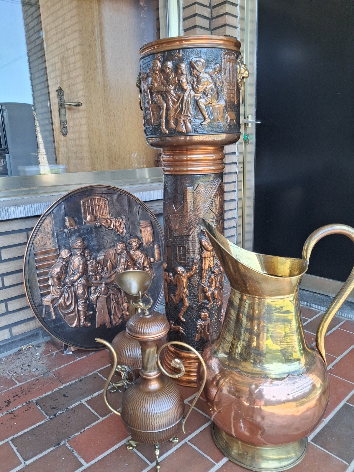 Koperen siervoorwerpen, Antiquités & Art, Antiquités | Bronze & Cuivre, Enlèvement