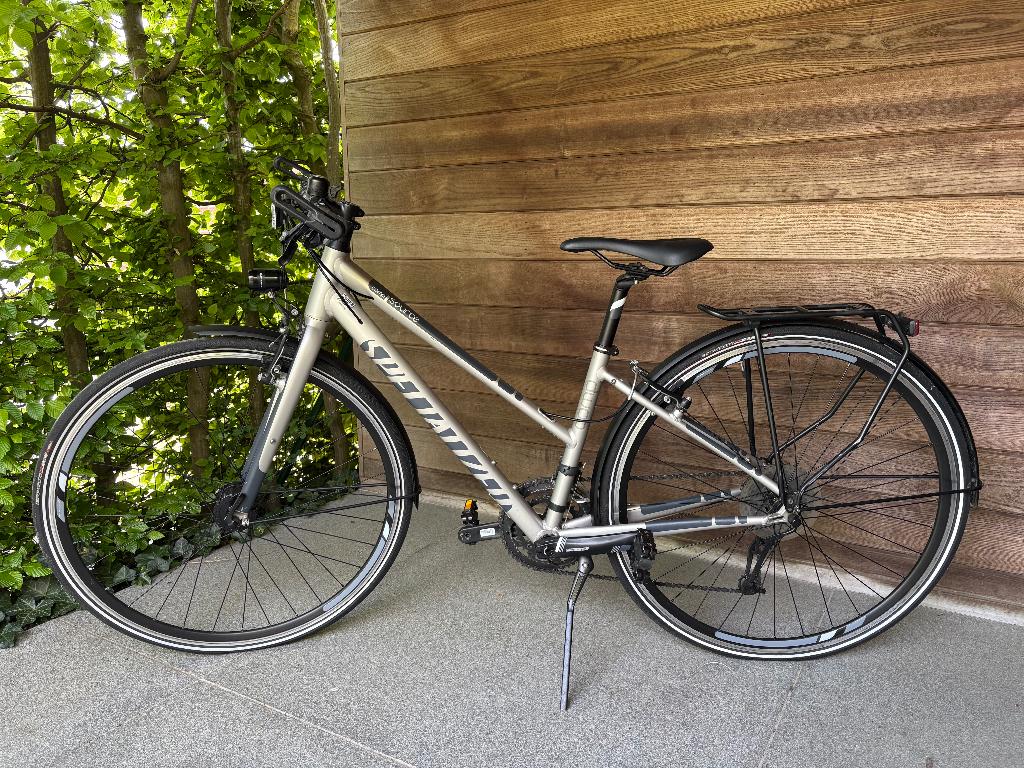 Stadsfiets voor dames, Gebruikt, Velgrem, Versnellingen, 56 cm of meer